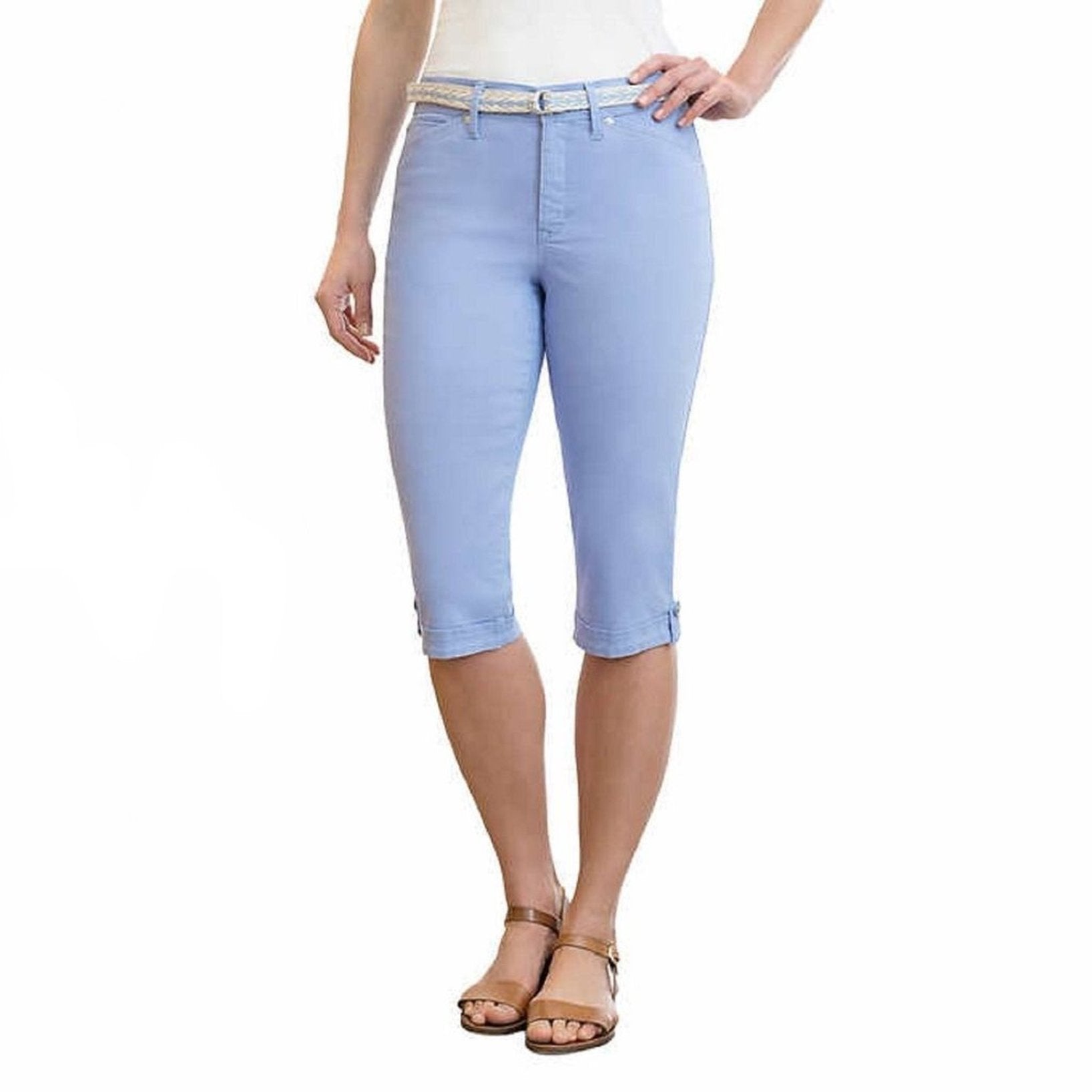 Gloria Vanderbilt Womens Lillian Belted Capris - ADDROS.COM